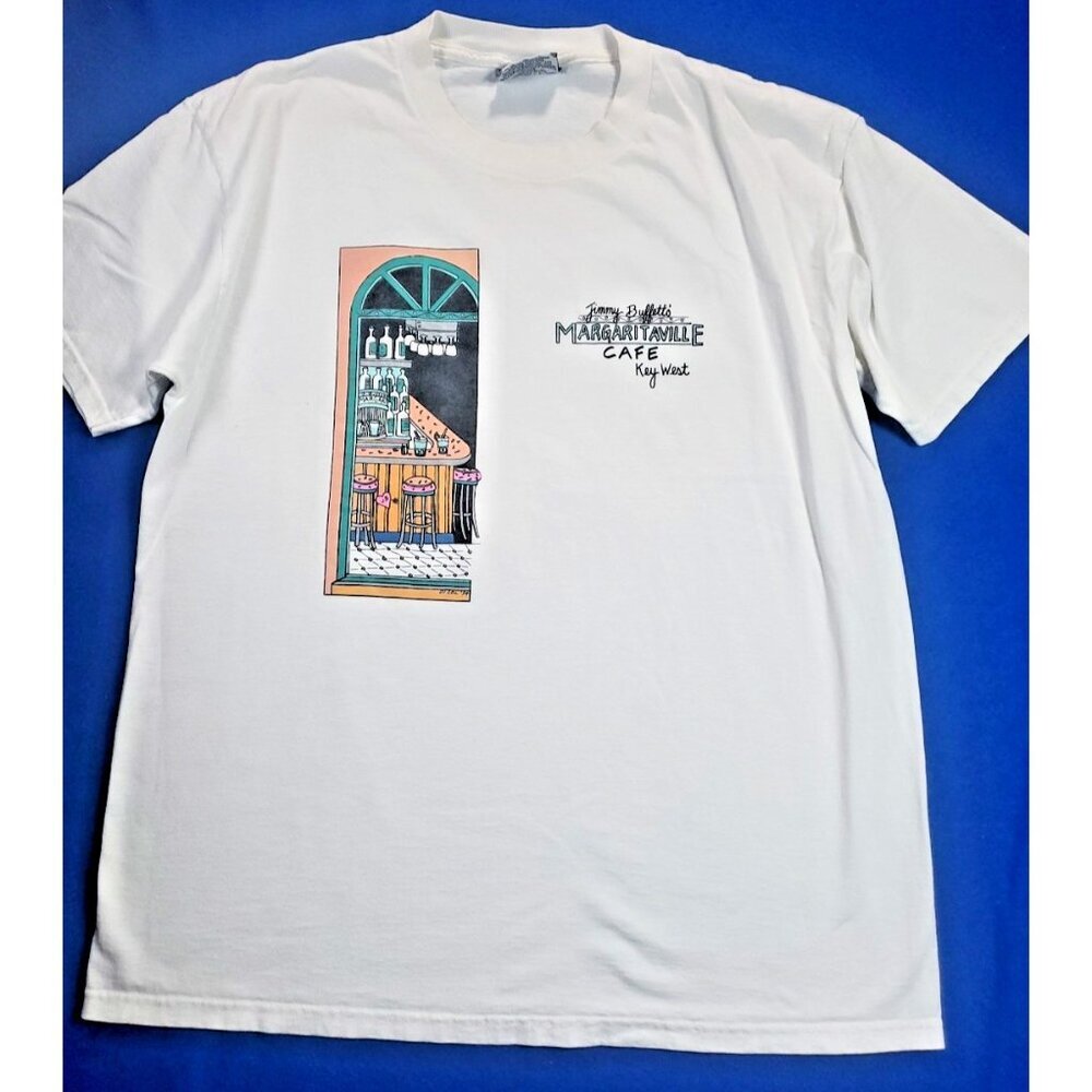 Vintage LEE Jimmy Buffett's Margaritaville Cafe Key West T-Shirt Men's Size L